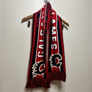Calgary Flames NHL Hockey Cozy Comfy Warm Long Wrap Winter Scarf Red Black